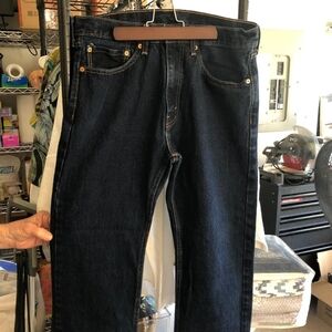 Mens Levi Strauss 505 Jeans Dark Wash